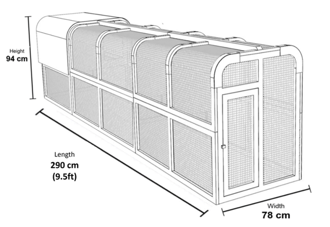 Chicken Coop & Run Dimensions