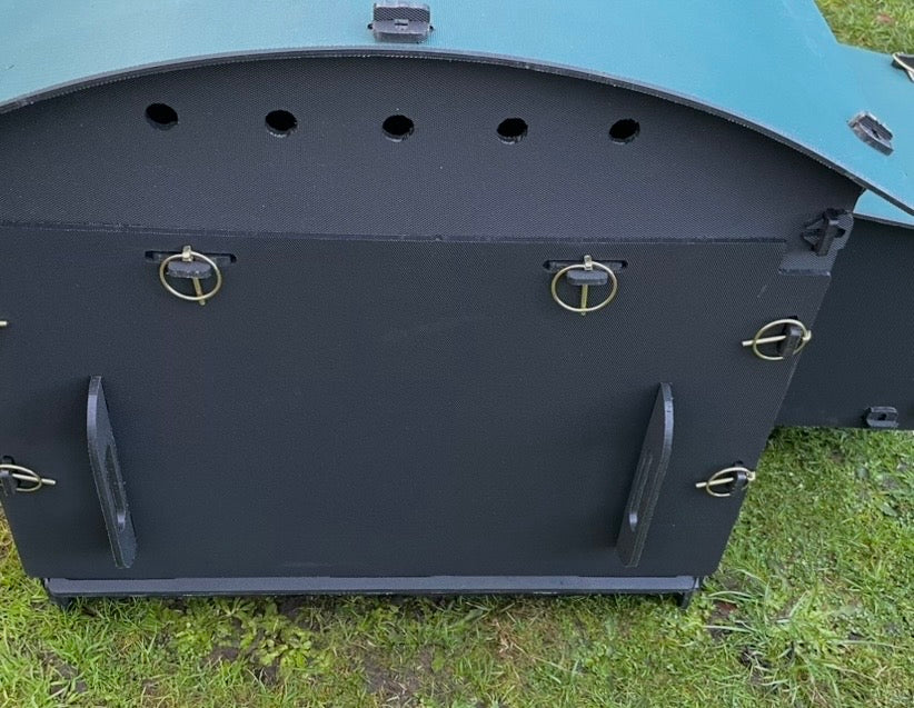 Black large Chicken Coop with Two Double Nest Boxes (Up to 6 large chickens)