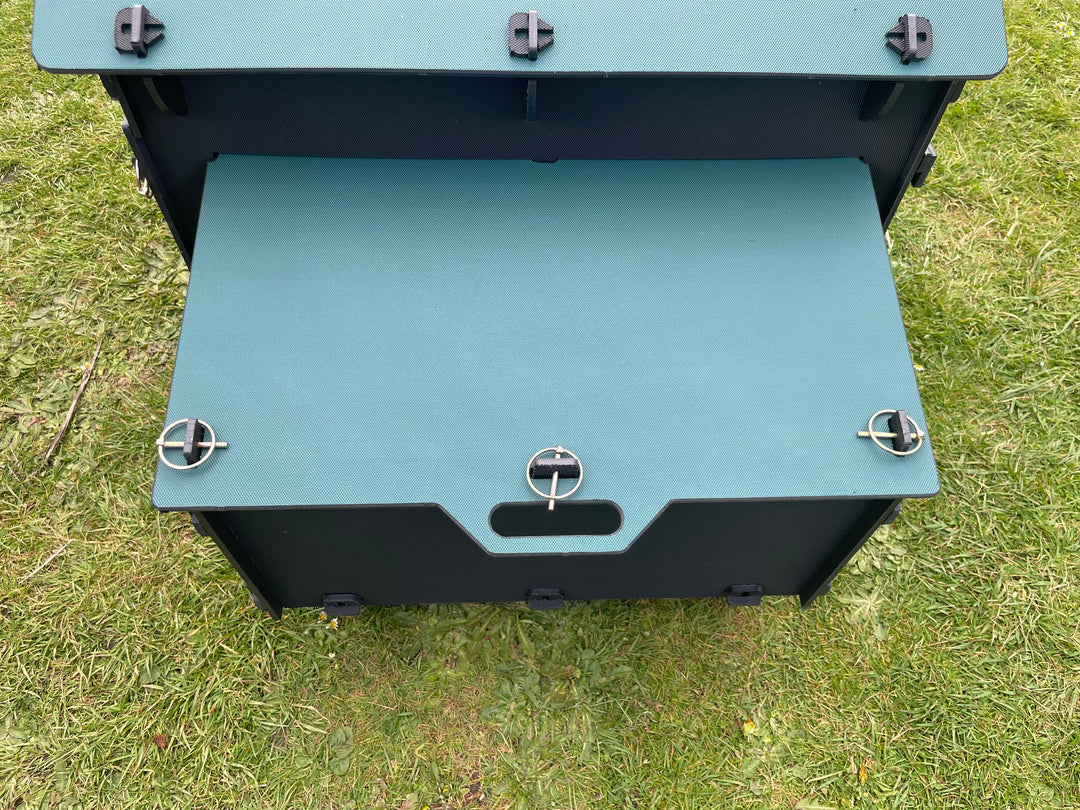 Black large Chicken Coop with Two Double Nest Boxes (Up to 6 large chickens)