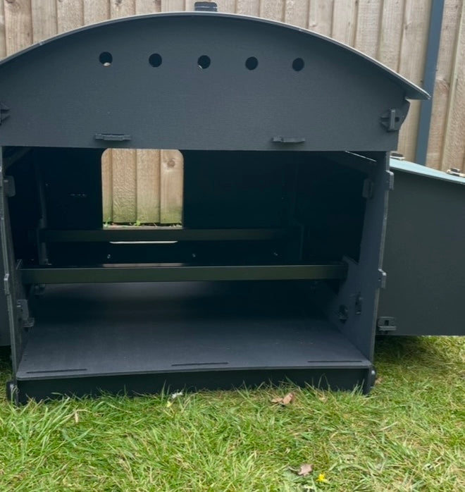 Black Standard Chicken Coop with 6 foot run (Up to 4 large chickens)