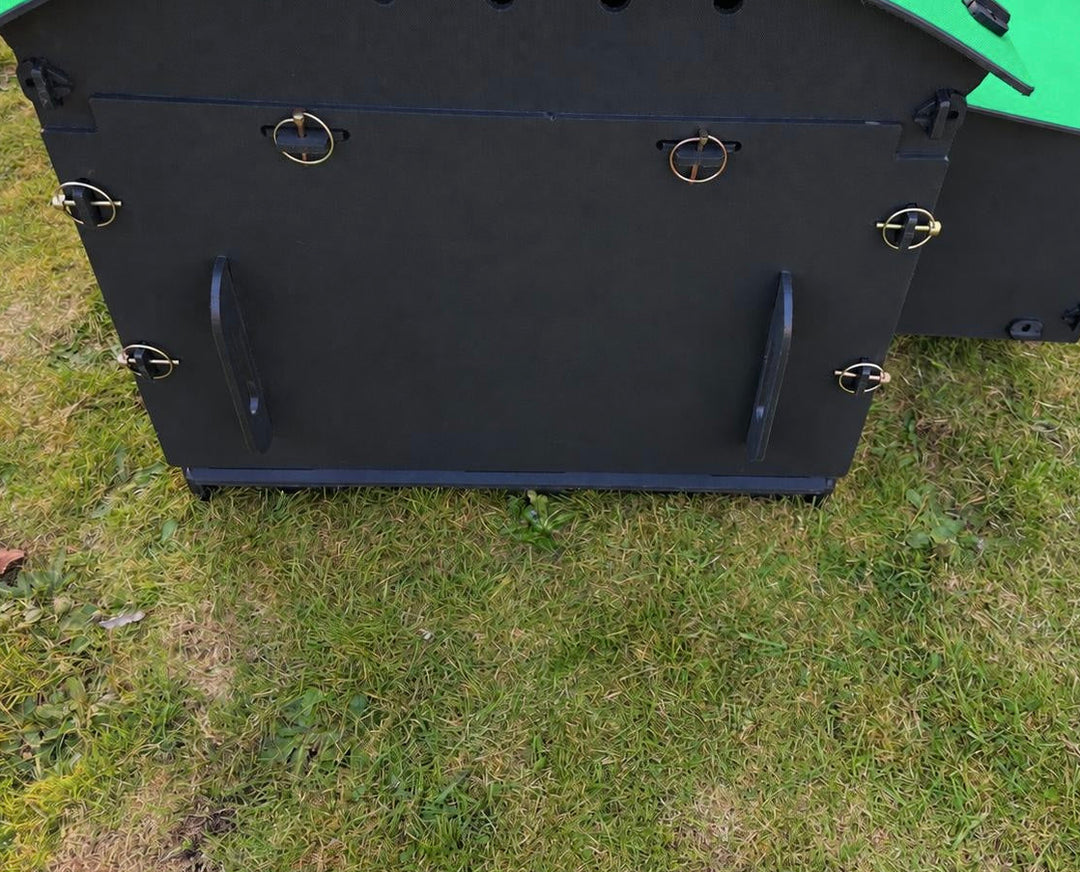 Black Standard Chicken Coop with 6 foot run (Up to 4 large chickens)