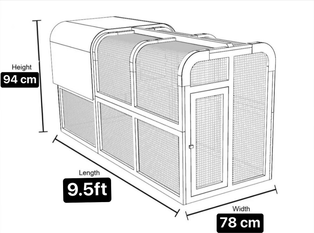 Chicken Coop & Run Dimensions 